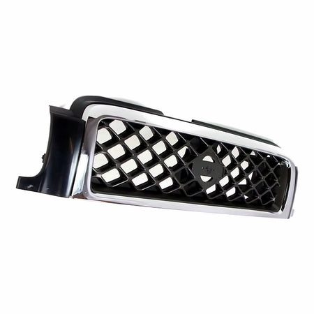 1999-2001 Nissan Pathfinder Grille Se Model Chrome/Silver/Charcoal With Chrome Moulding – Side View (NI1200188)