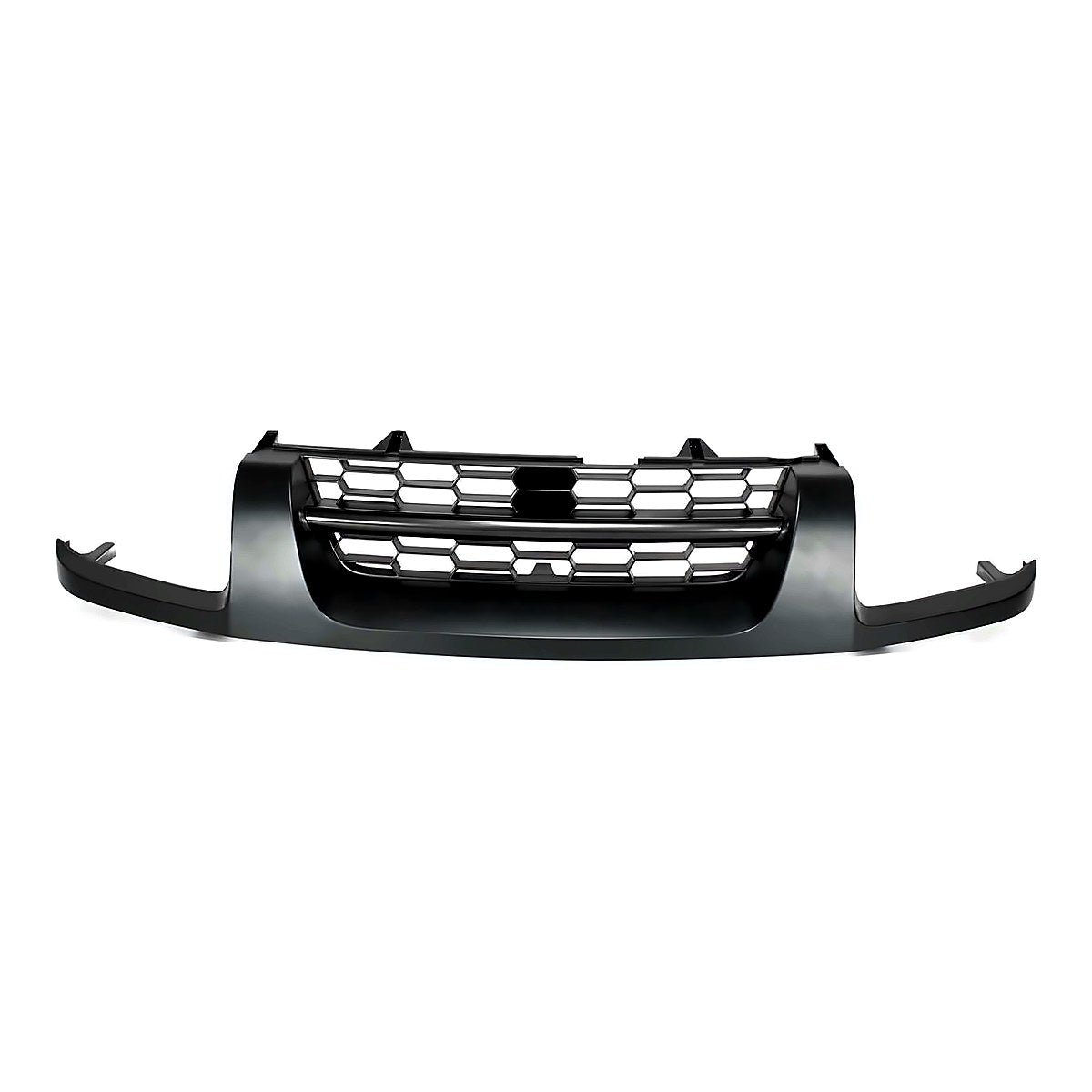 2002-2004 Nissan Xterra Grille Se Model With Gray Moulding Matte-Black – Front View (NI1200198)