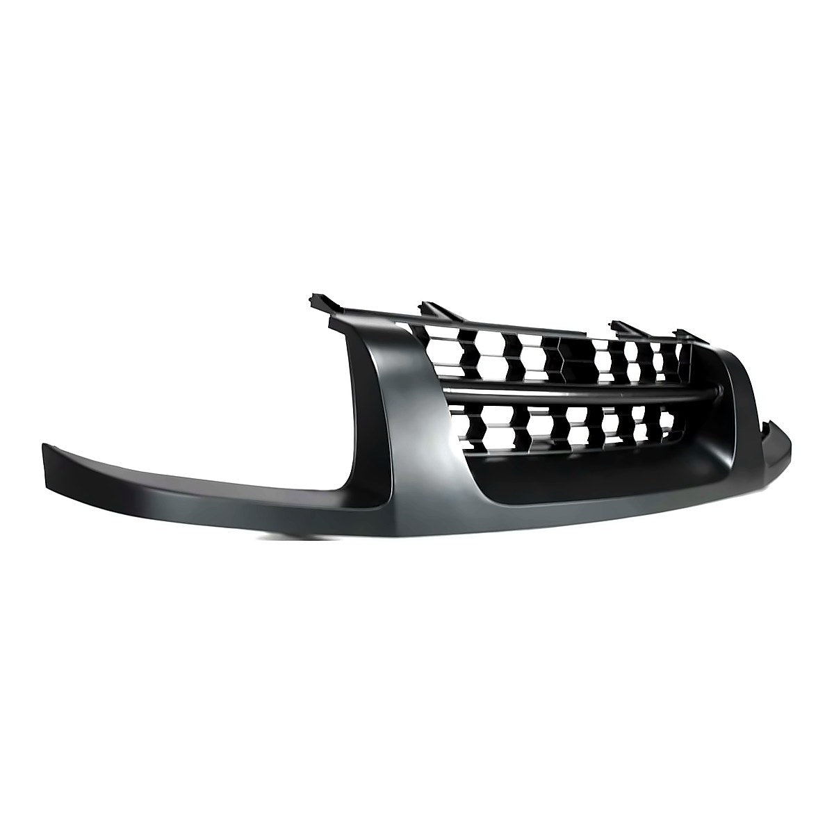 2002-2004 Nissan Xterra Grille Se Model With Gray Moulding Matte-Black – Side View (NI1200198)