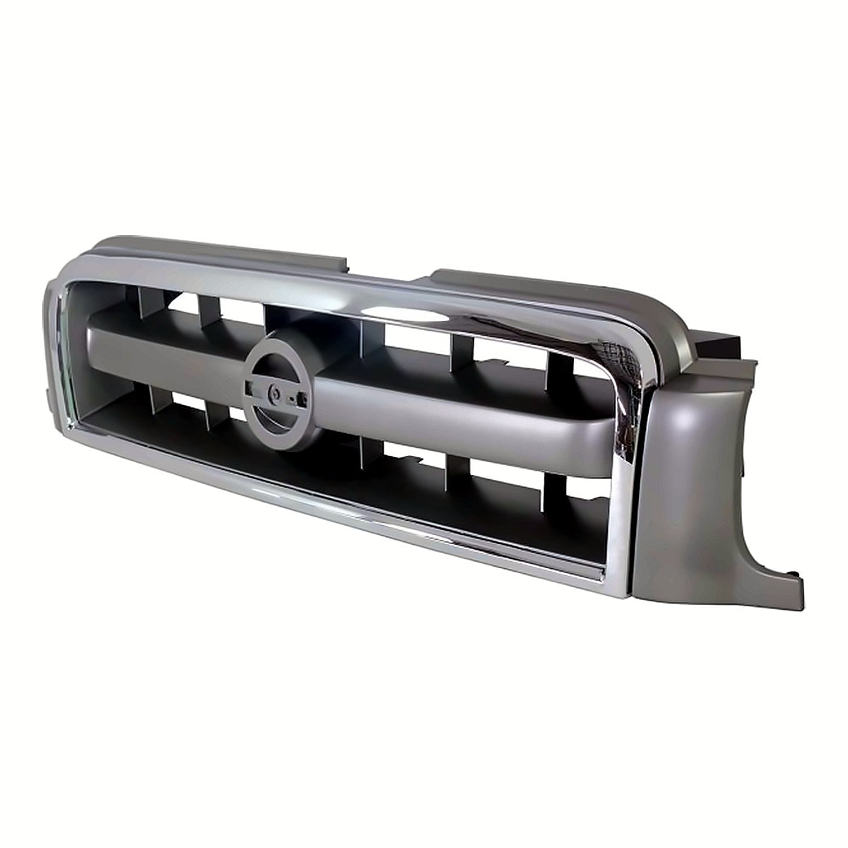 2003-2004 Nissan Pathfinder Grille Without Moulding Gray – Side View (NI1200204)