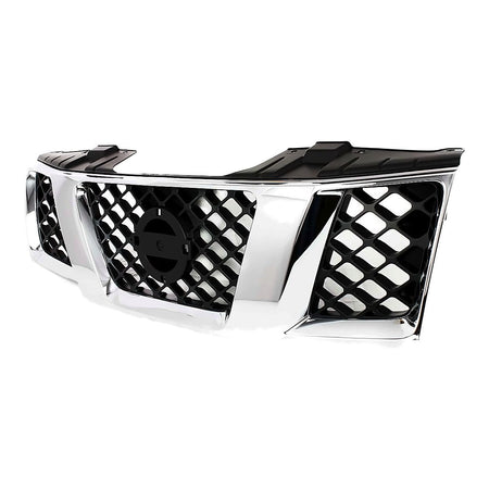 2005-2008 Nissan Frontier Grille Chrome/Black – Side View (NI1200217)