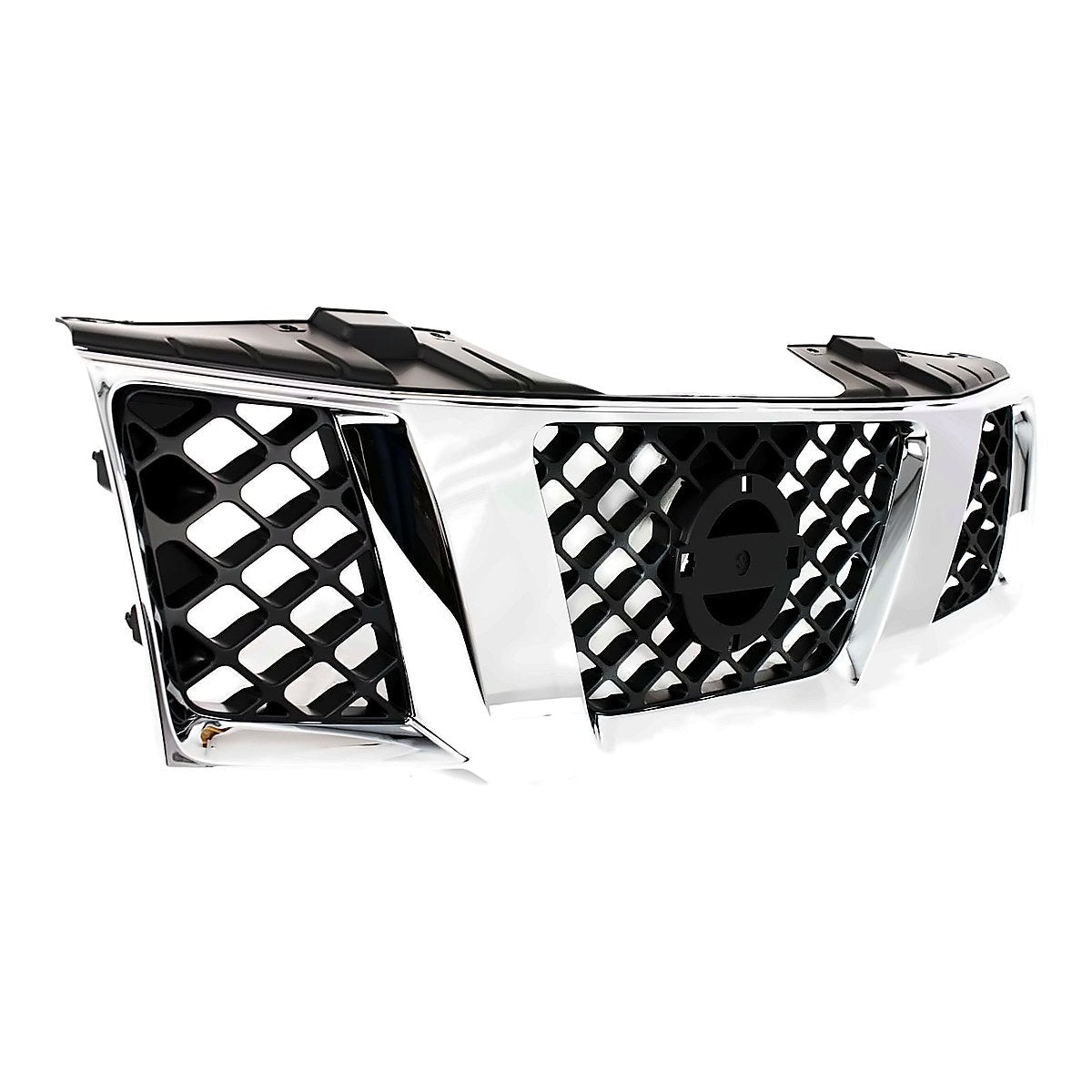 2005-2008 Nissan Frontier Grille Chrome/Black – Side View (NI1200217)