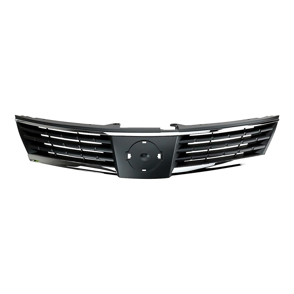 2007-2009 Nissan Versa Grille Chrome/Black – Front View (NI1200224)