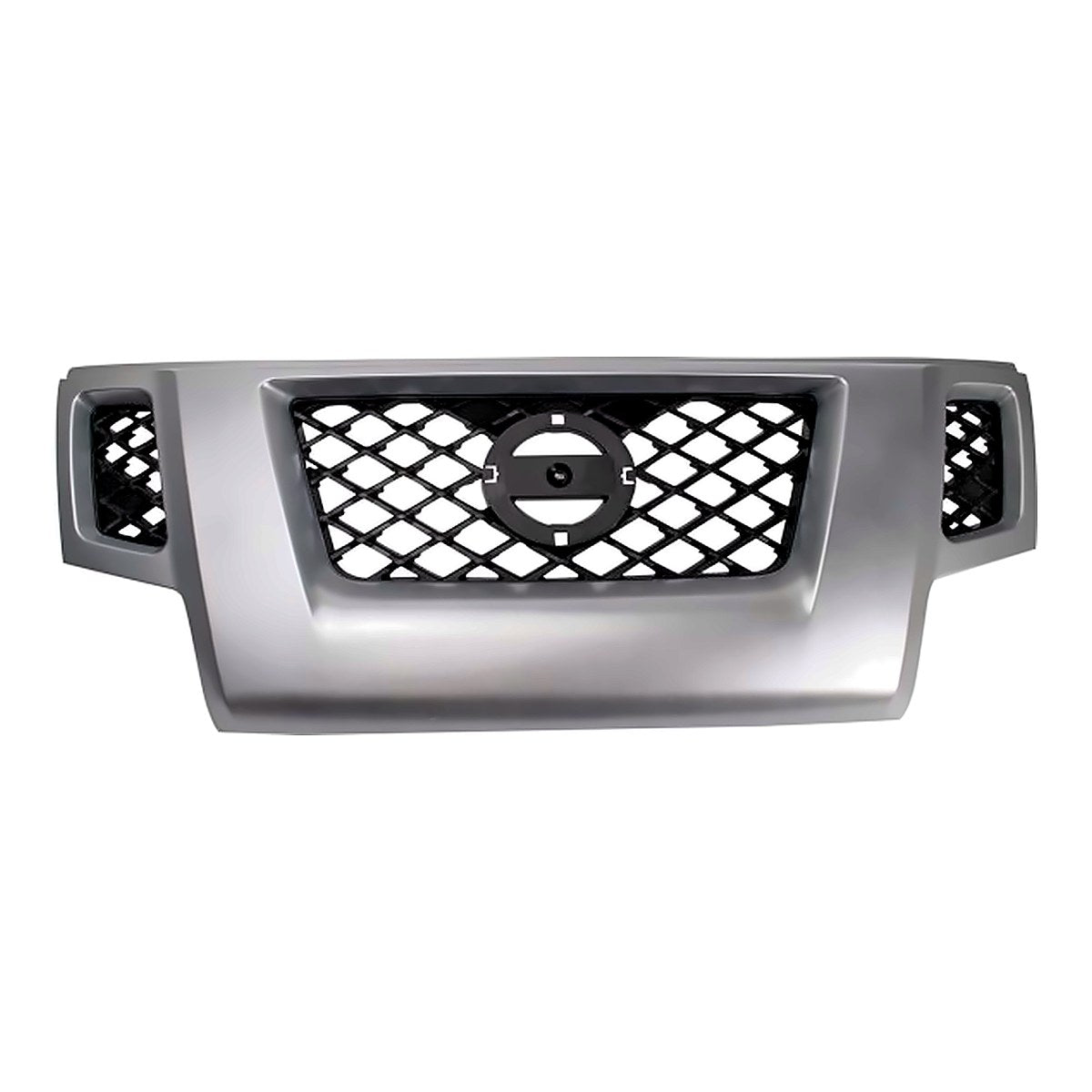 2009-2013 Nissan Xterra Grille With Silver Frontame – Front View (NI1200241)