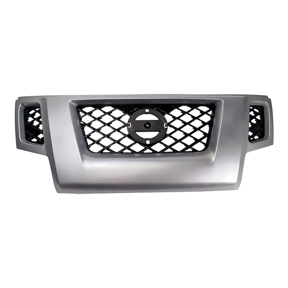 2009-2013 Nissan Xterra Grille With Silver Frontame – Front View (NI1200241)
