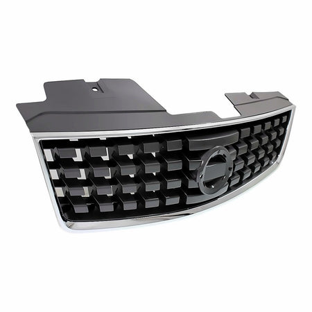 2008-2009 Nissan Sentra Grille Painted Dark Silver/Black With Chrome Frontame 2.0L – Side View (NI1200248)