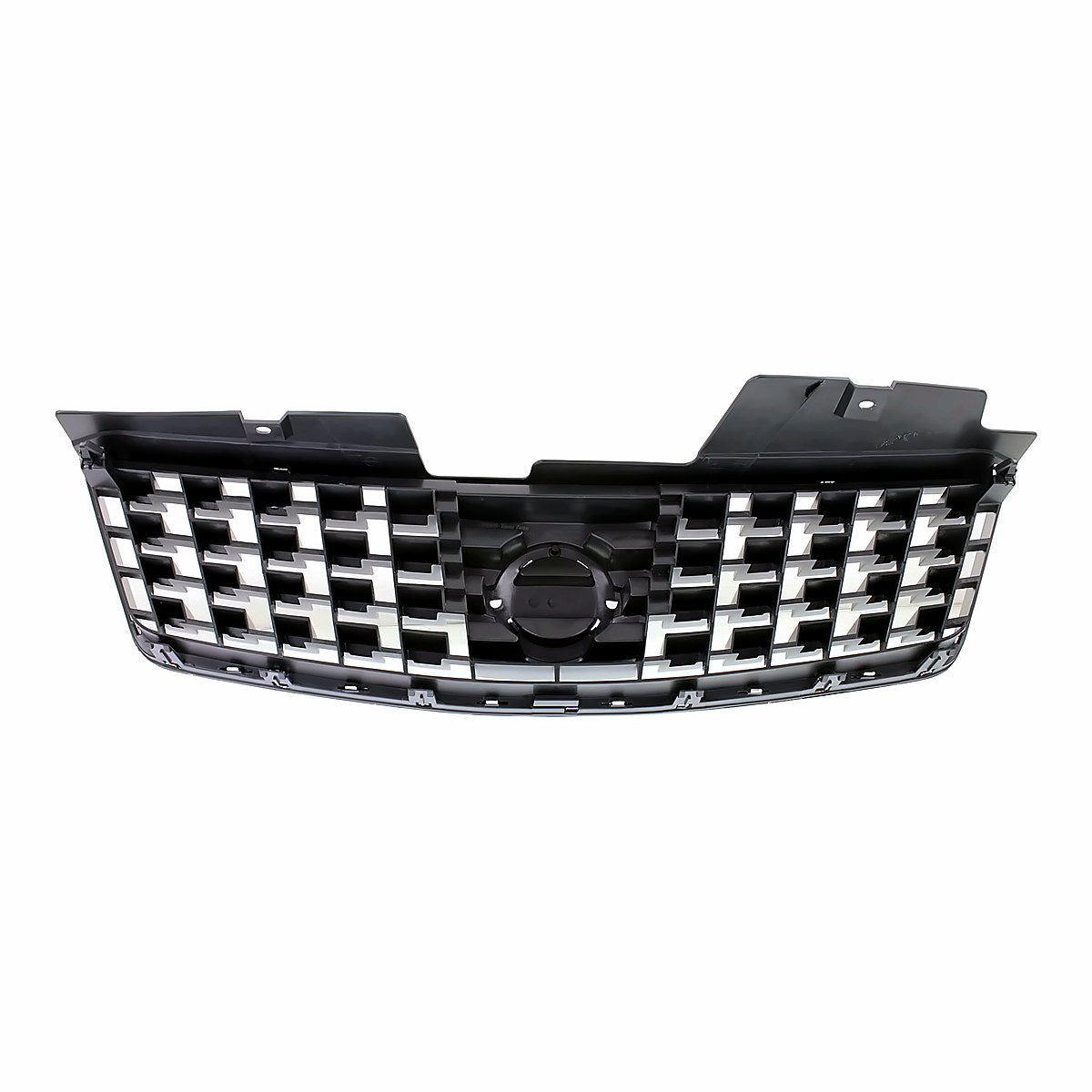 2008-2009 Nissan Sentra Grille Painted Dark Silver/Black With Chrome Frontame 2.0L – Back View (NI1200248)