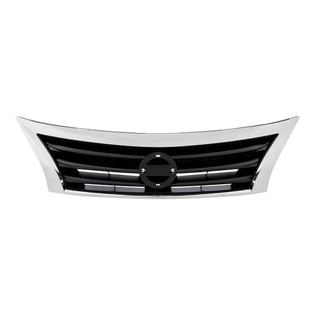 2013-2015 Nissan Altima Grille Black With Chrome Frontame – Front View (NI1200250)
