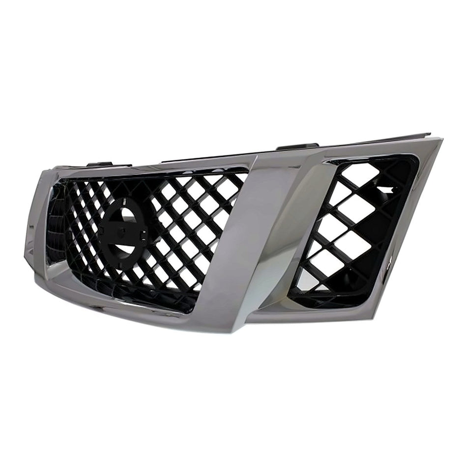 2008-2012 Nissan Pathfinder Grille Assy Matte-Black With Chrome Mldg – Side View (NI1200251)
