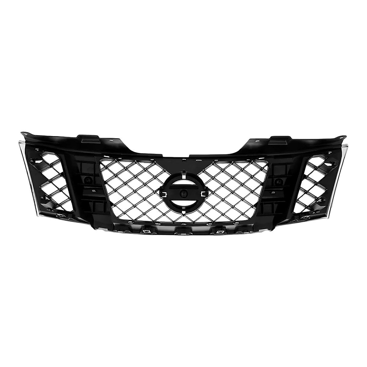 2008-2012 Nissan Pathfinder Grille Assy Matte-Black With Chrome Mldg – Back View (NI1200251)