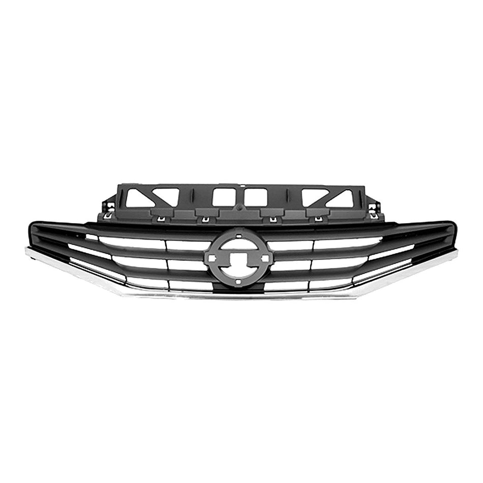 2014-2016 Nissan Versa_Hatchback Grille Note Painted Gray With Chrome Moulding – NI1200257