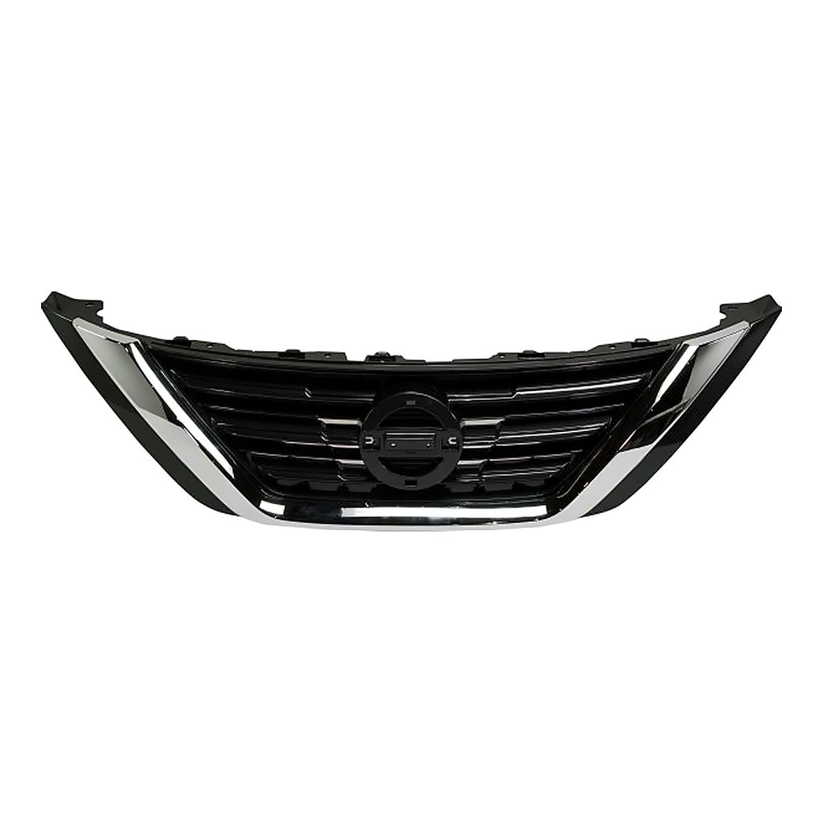 2016-2018 Nissan Altima Grille Upper Ptd Silver Gray With Chrome Moulding – Front View (NI1200283)