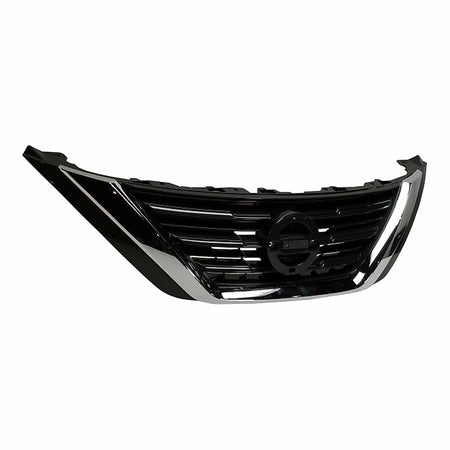 2016-2018 Nissan Altima Grille Upper Ptd Silver Gray With Chrome Moulding – Side View (NI1200283)