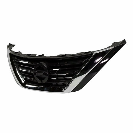 2016-2018 Nissan Altima Grille Upper Ptd Silver Gray With Chrome Moulding – Side View (NI1200283)