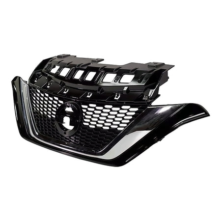 2017-2019 Nissan Versa_Hatchback Grille Ptd Black With Chrome Moulding – Side View (NI1200290)