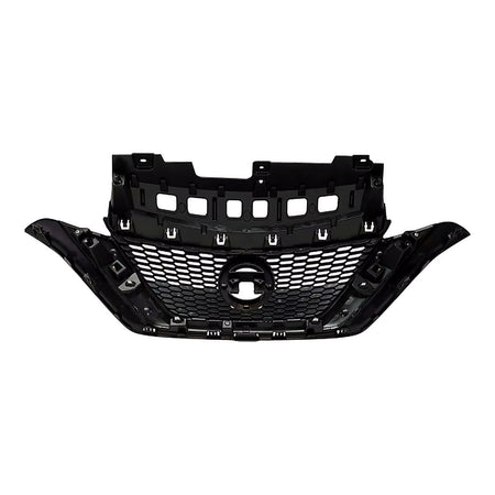 2017-2019 Nissan Versa_Hatchback Grille Ptd Black With Chrome Moulding – Back View (NI1200290)