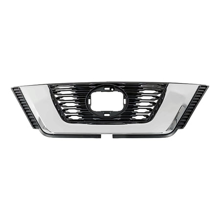 2018-2020 Nissan Rogue Grille Chrome/Textured Black For Use With Camera – Front View (NI1200291)