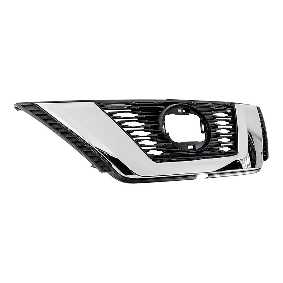 2018-2020 Nissan Rogue Grille Chrome/Textured Black For Use With Camera – Side View (NI1200291)