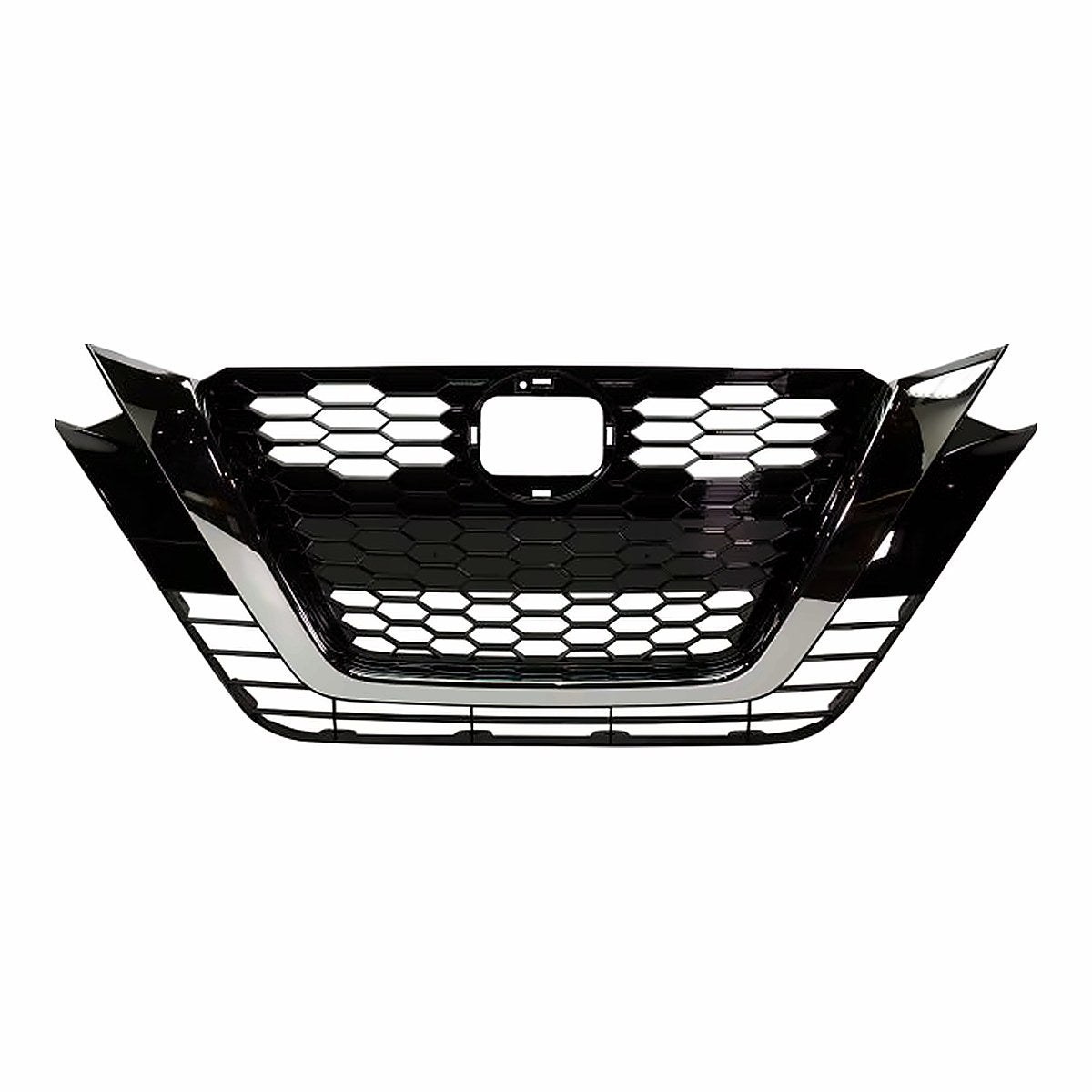2019-2022 Nissan Altima Grille Ptd Black With Chrome Moulding Without Camera S/Sl/Sv Model – Front View (NI1200292)