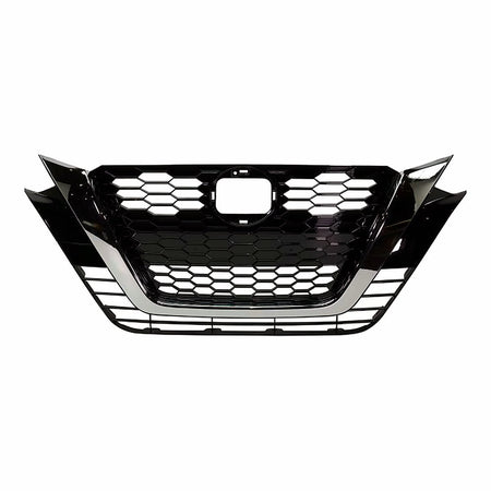 2019-2022 Nissan Altima Grille Ptd Black With Chrome Moulding Without Camera S/Sl/Sv Model – Front View (NI1200292)