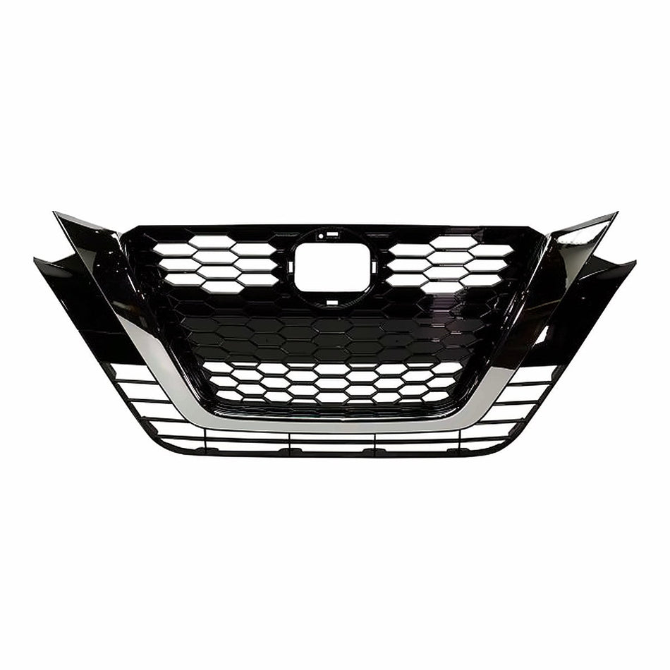 2019-2022 Nissan Altima Grille Ptd Black With Chrome Moulding Without Camera S/Sl/Sv Model – Front View (NI1200292)