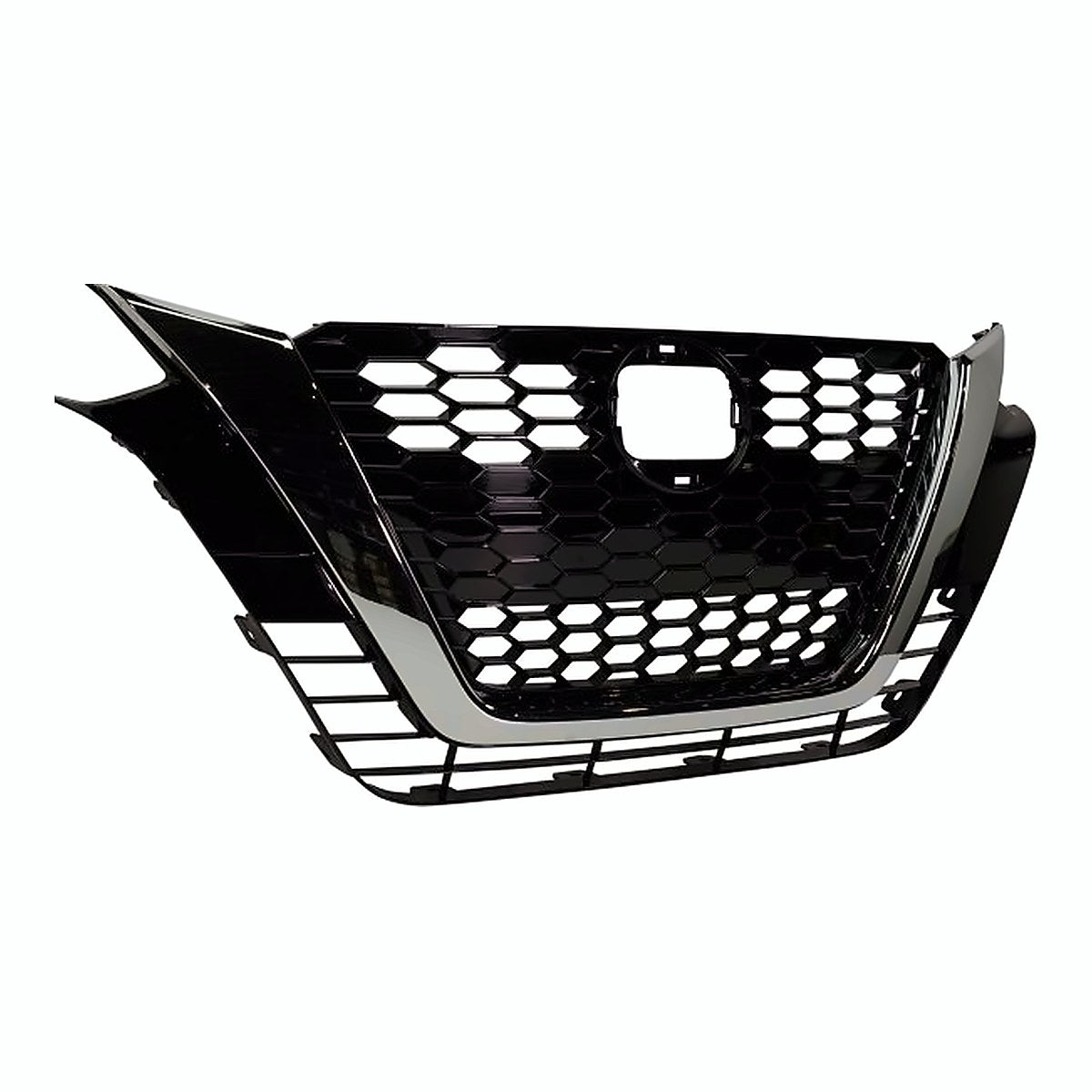 2019-2022 Nissan Altima Grille Ptd Black With Chrome Moulding Without Camera S/Sl/Sv Model – Side View (NI1200292)
