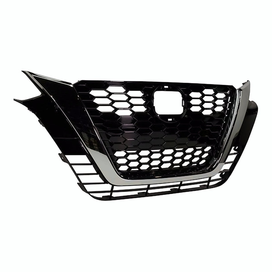 2019-2022 Nissan Altima Grille Ptd Black With Chrome Moulding Without Camera S/Sl/Sv Model – Side View (NI1200292)