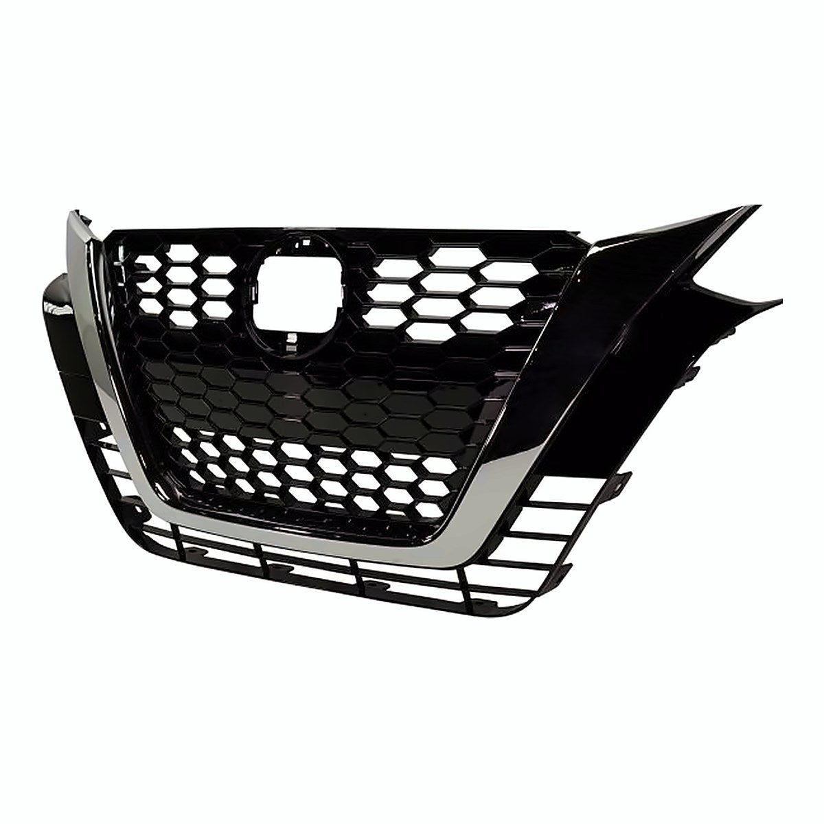 2019-2022 Nissan Altima Grille Ptd Black With Chrome Moulding Without Camera S/Sl/Sv Model – Side View (NI1200292)
