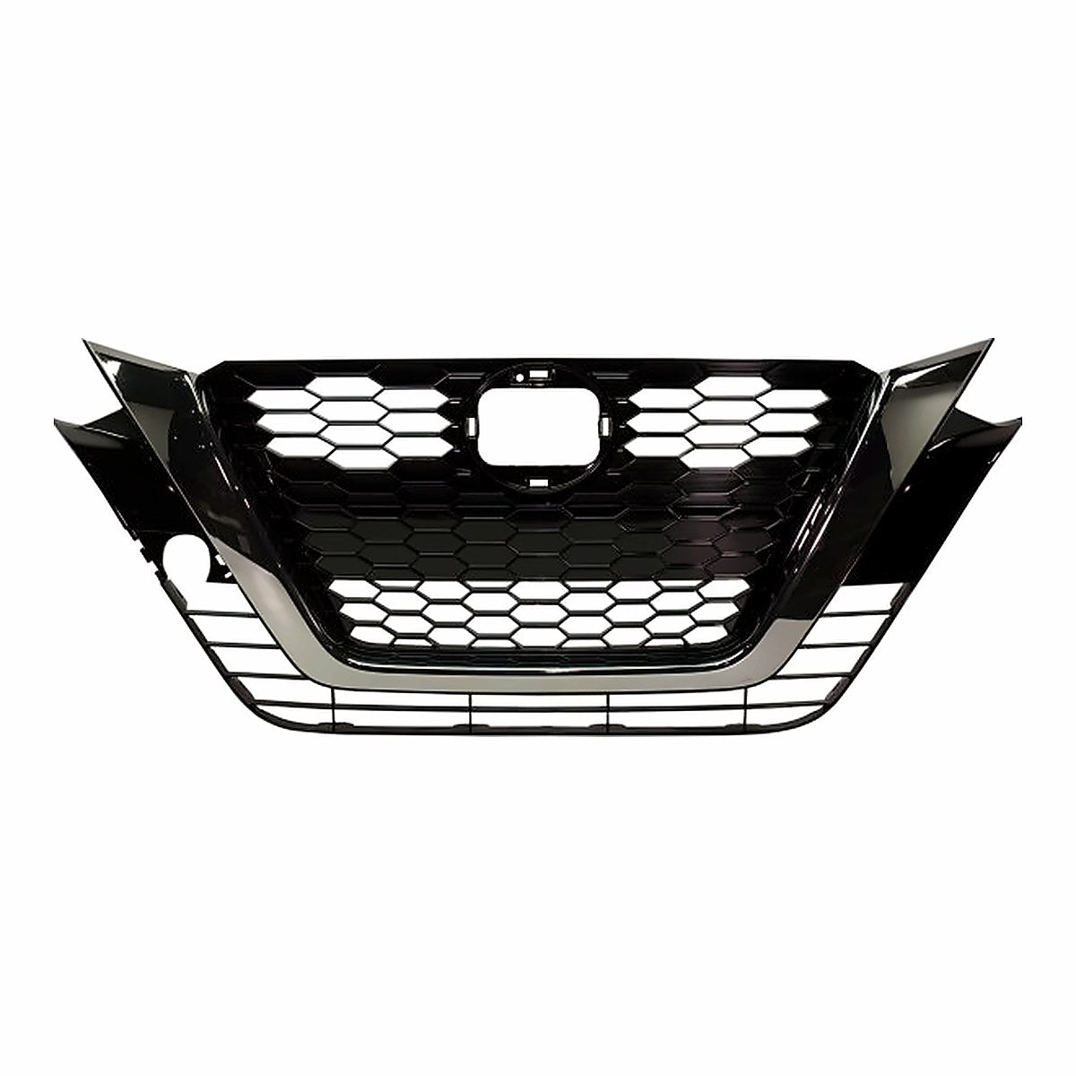 2019-2022 Nissan Altima Grille Ptd Black With Smoked Moulding Without Camera Sr Model – Front View (NI1200293)