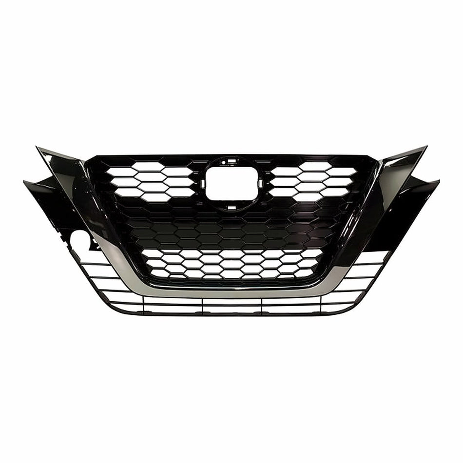 2019-2022 Nissan Altima Grille Ptd Black With Smoked Moulding Without Camera Sr Model – Front View (NI1200293)