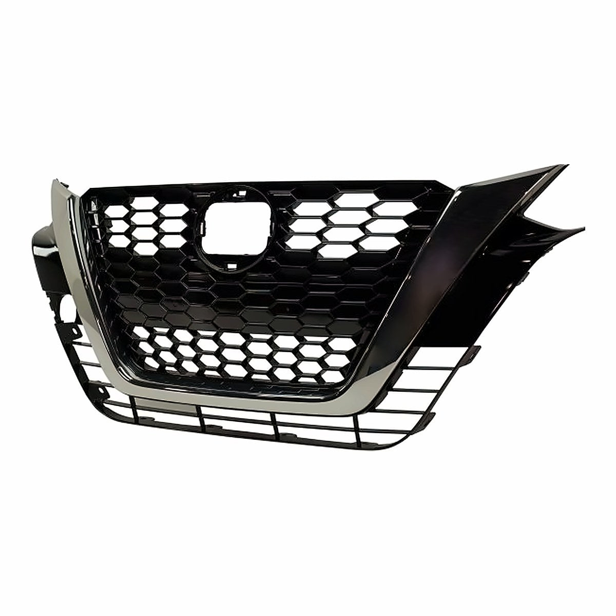 2019-2022 Nissan Altima Grille Ptd Black With Smoked Moulding Without Camera Sr Model – Side View (NI1200293)