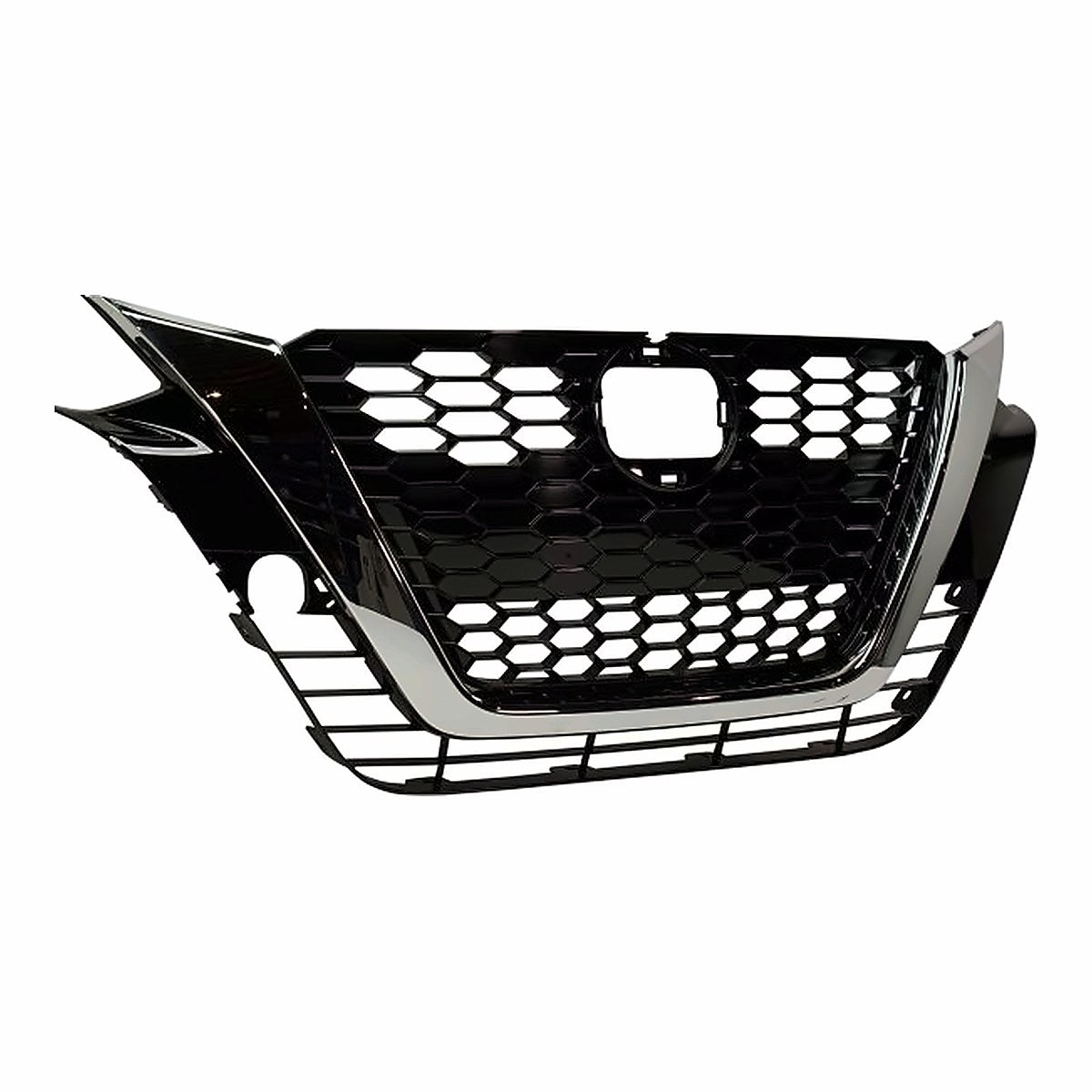2019-2021 Nissan Altima Grille Ptd Black With Chrome Moulding With Camera Platinum/Edition One Model – Side View (NI1200294)