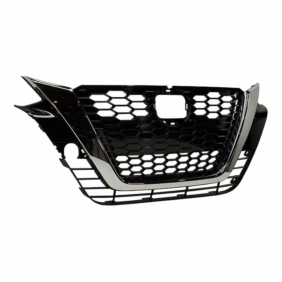 2019-2021 Nissan Altima Grille Ptd Black With Chrome Moulding With Camera Platinum/Edition One Model – Side View (NI1200294)