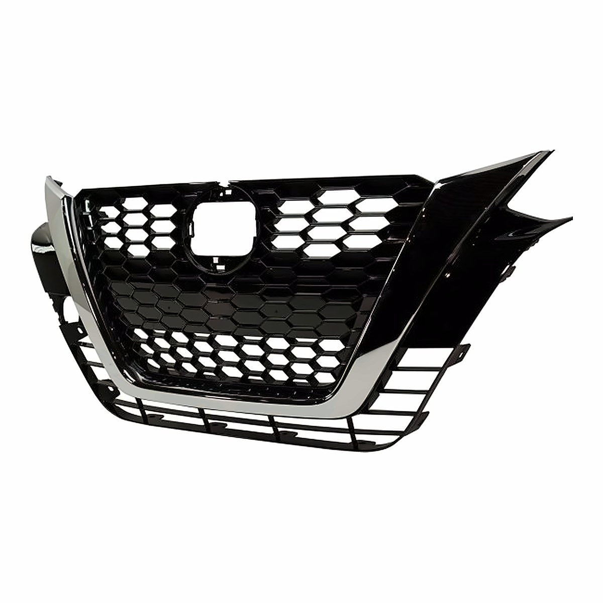 2019-2021 Nissan Altima Grille Ptd Black With Chrome Moulding With Camera Platinum/Edition One Model – Side View (NI1200294)