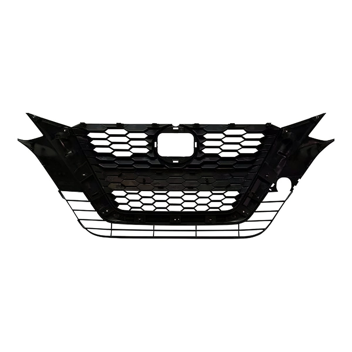 2019-2021 Nissan Altima Grille Ptd Black With Chrome Moulding With Camera Platinum/Edition One Model – Back View (NI1200294)