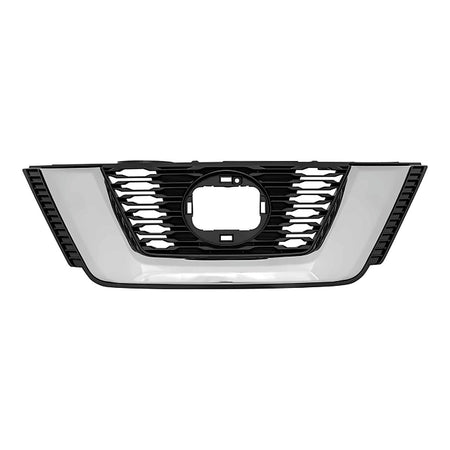 2018-2020 Nissan Rogue Grille Front Black With Chrome Molding Without Camera – Front View (NI1200295)