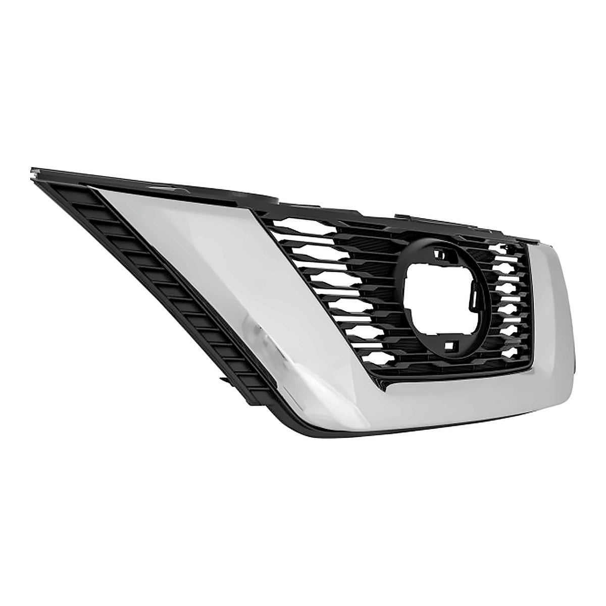 2018-2020 Nissan Rogue Grille Front Black With Chrome Molding Without Camera – Side View (NI1200295)