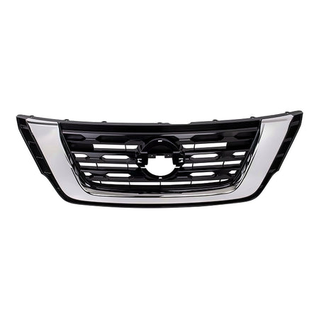 2017-2020 Nissan Pathfinder Grille Ptd Silver-Black Without Surearound View – Front View (NI1200296)