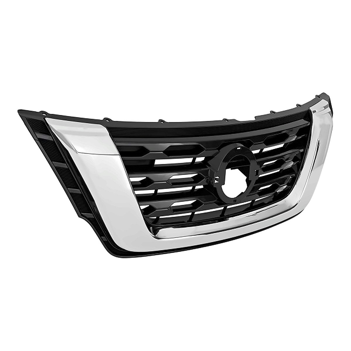 2017-2020 Nissan Pathfinder Grille Ptd Silver-Black Without Surearound View – Side View (NI1200296)