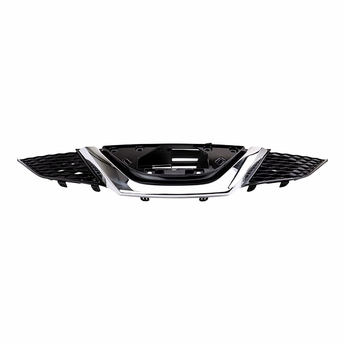 2018-2019 Nissan Qashqai Grille Front Ptd Black With Chrome Molding Without Camera – Side View (NI1200312)