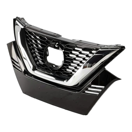 2020-2023 Nissan Qashqai Grille Front Bright Black With Chrome Molding Without Camera S/Sv Models – Side View (NI1200320)