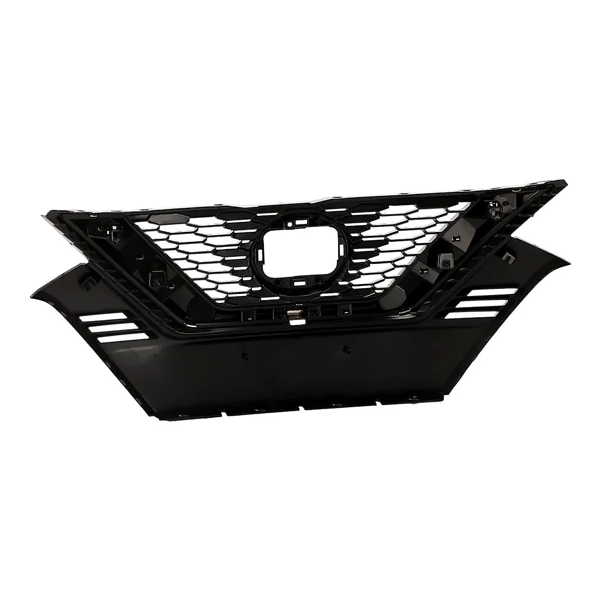 2020-2023 Nissan Qashqai Grille Front Bright Black With Chrome Molding Without Camera S/Sv Models – Back View (NI1200320)
