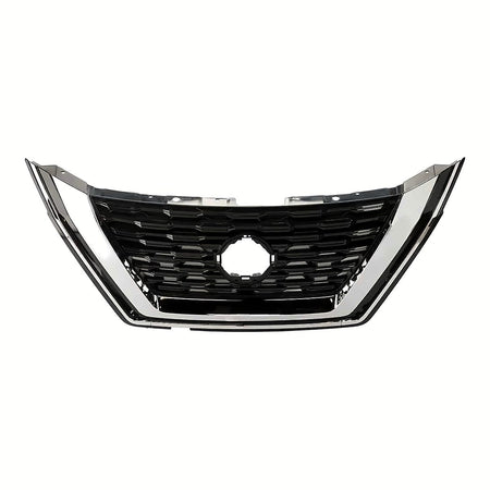 2021-2023 Nissan Rogue Grille Front Gloss Black With Chrome Molding Without Camera Us Built – Front View (NI1200322)