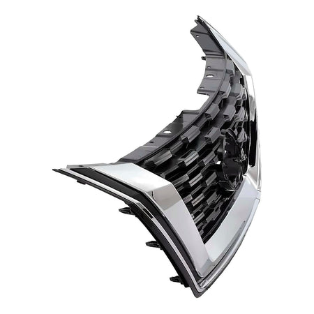 2021-2023 Nissan Rogue Grille Front Gloss Black With Chrome Molding Without Camera Japan Built – Side View (NI1200329)