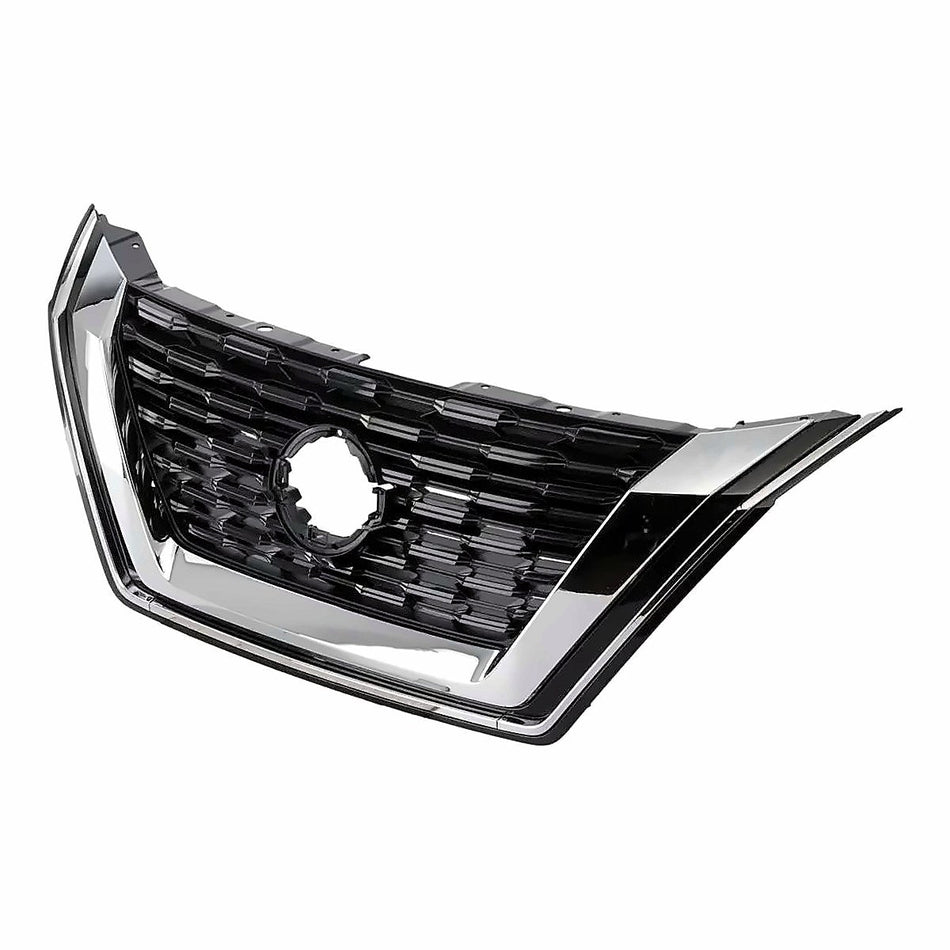 2021-2023 Nissan Rogue Grille Front Gloss Black With Chrome Molding /Camera Japan Built – Side View (NI1200330)