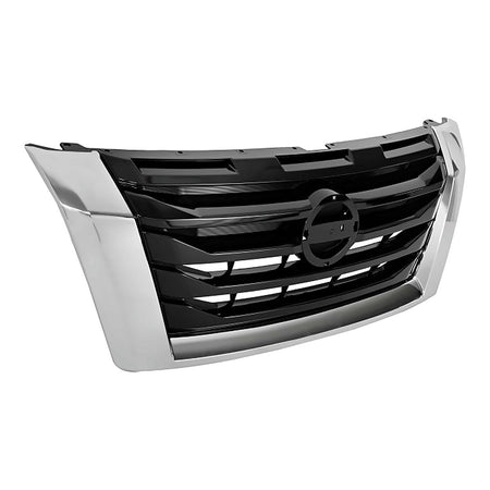 2022-2025 Nissan Pathfinder Grille Front Ptd Black With Chrome Outer Molding Exclude 23-24 Rock Greek Models – Side View (NI1200331)
