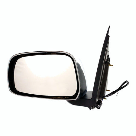 2005-2010 Nissan Frontier Door Mirror Driver Side Power Extended Cab Le Chrome_NI1320170