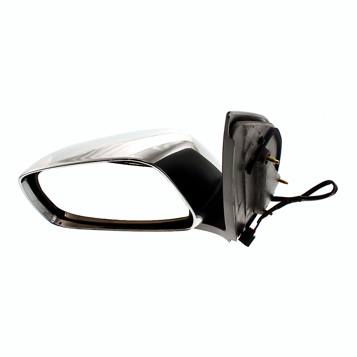 2005-2010 Nissan Frontier Door Mirror Driver Side Power Extended Cab Le Chrome_NI1320170-4
