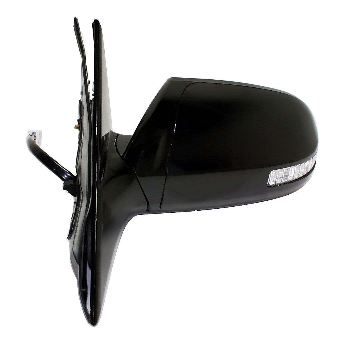 2009-2014 Nissan Maxima Door Mirror Driver Side Power Heated With Memory Signal/Premium Pkg Ptm Without Dimming Glass_NI1320213-3