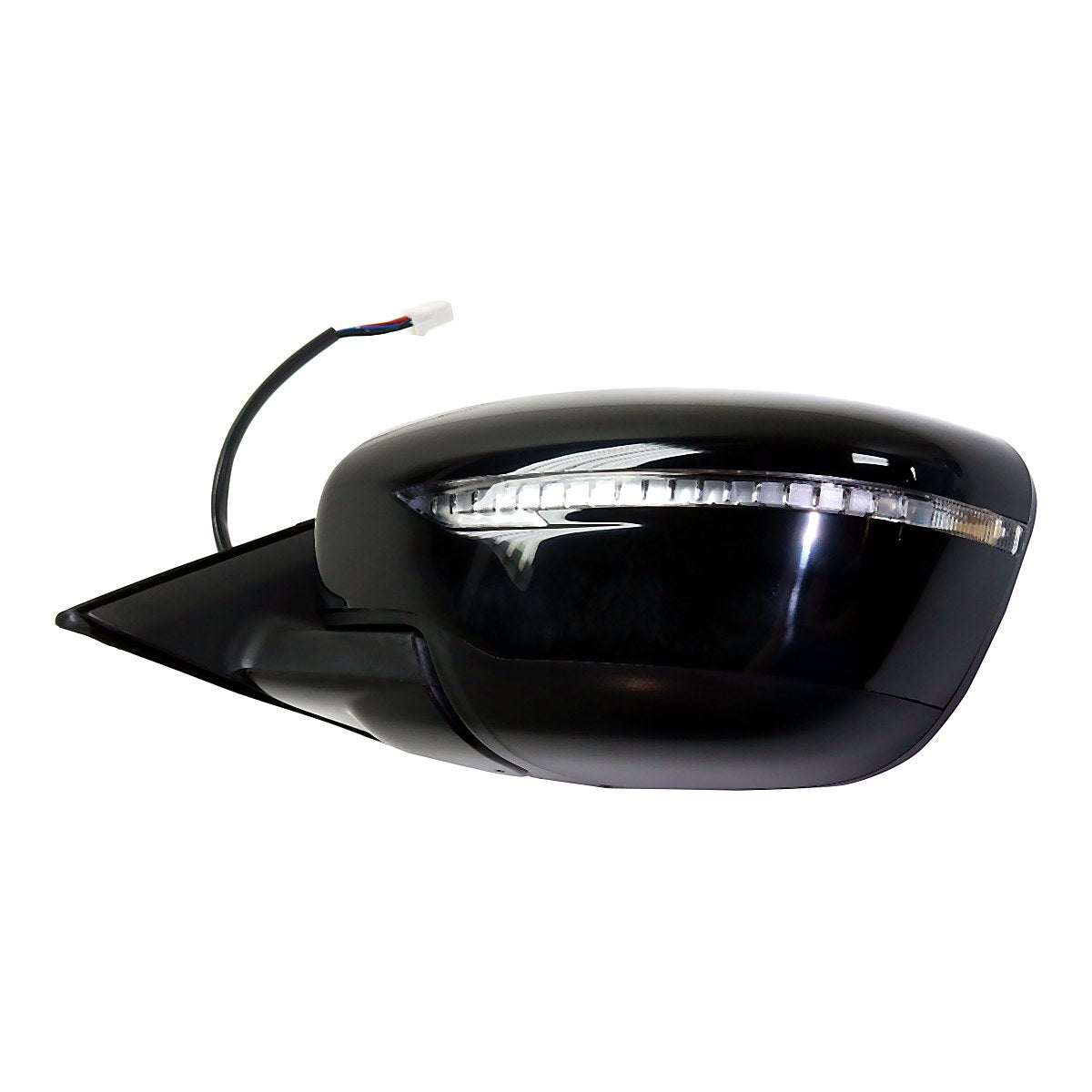 2014-2016 Nissan Rogue Door Mirror Driver Side Power Heated With Chrome Base/Ptm Cover/Signal Usa Built_NI1320285-4
